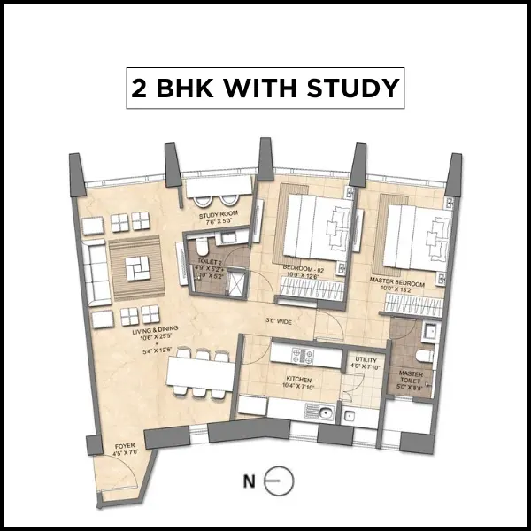 2bhk study